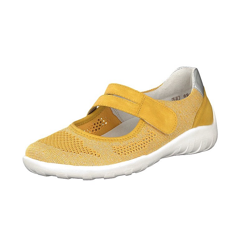 Slip On Rieker R3506-68 Para Mulher - Amarelas